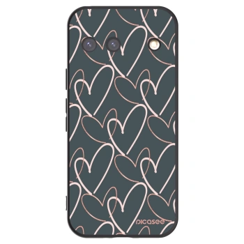 Picasee crna silikonska maskica za Google Pixel 9 - Lots of love