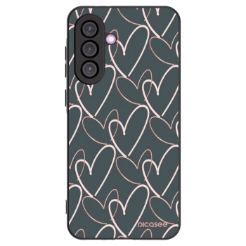 Picasee crna silikonska maskica za Samsung Galaxy A56 5G A566B - Lots of love