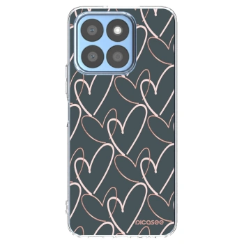 Picasee silikonska prozirna maskica za Honor X8c - Lots of love
