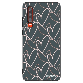 Picasee crna silikonska maskica za Huawei P30 - Lots of love