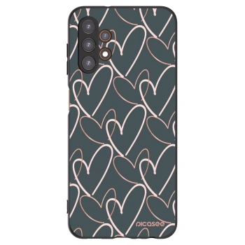 Picasee crna silikonska maskica za Samsung Galaxy A13 5G - Lots of love