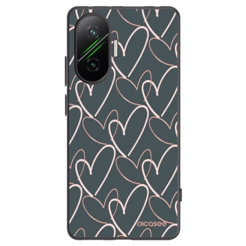 Picasee crna silikonska maskica za Xiaomi Poco F7 5G - Lots of love
