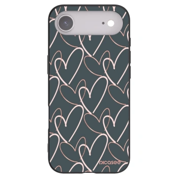 Picasee crna silikonska maskica za Apple iPhone Air - Lots of love
