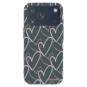 Picasee silikonska prozirna maskica za Apple iPhone 17 Pro - Lots of love
