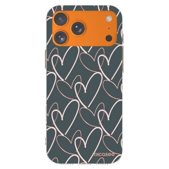 Picasee silikonska prozirna maskica za Apple iPhone 17 Pro Max - Lots of love