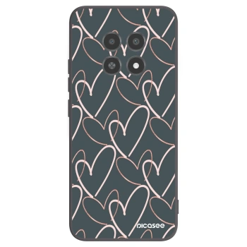 Picasee crna silikonska maskica za Realme 12X - Lots of love