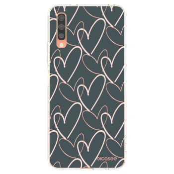 Picasee silikonska prozirna maskica za Samsung Galaxy A70 A705F - Lots of love