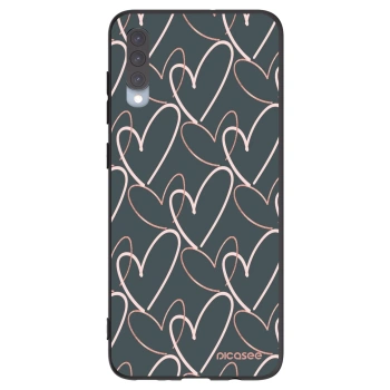 Picasee crna silikonska maskica za Samsung Galaxy A70 A705F - Lots of love