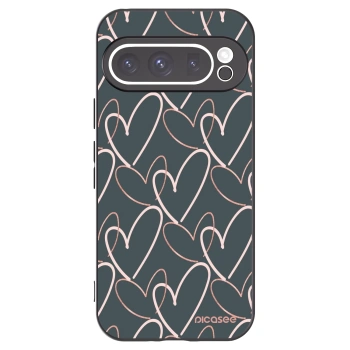 Picasee crna silikonska maskica za Google Pixel 9 Pro XL - Lots of love