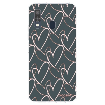 Picasee silikonska prozirna maskica za Samsung Galaxy A40 A405F - Lots of love