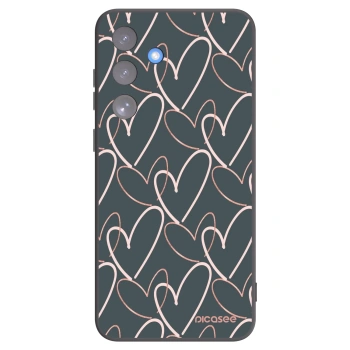 Picasee crna silikonska maskica za Samsung Galaxy S25 FE 5G - Lots of love