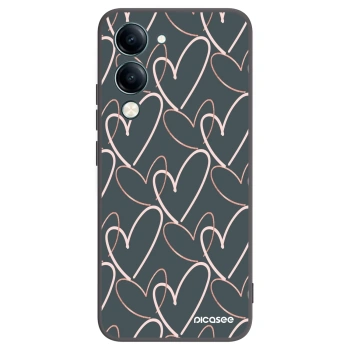 Picasee crna silikonska maskica za Vivo Y29s 5G - Lots of love
