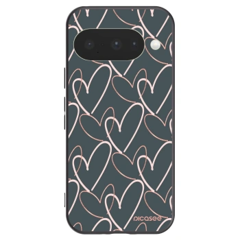 Picasee crna silikonska maskica za Google Pixel 10 - Lots of love