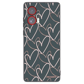 Picasee crna silikonska maskica za Motorola Edge 50 Fusion - Lots of love