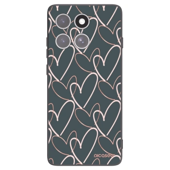 Picasee crna silikonska maskica za Motorola Edge 60 Fusion - Lots of love