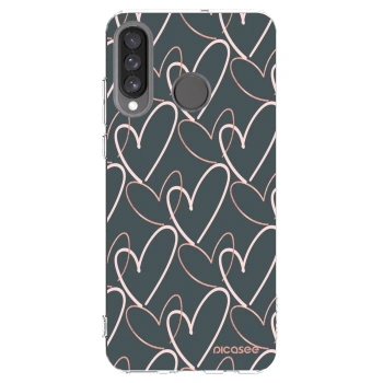 Picasee silikonska prozirna maskica za Huawei P30 Lite - Lots of love