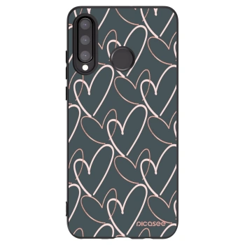 Picasee crna silikonska maskica za Huawei P30 Lite - Lots of love