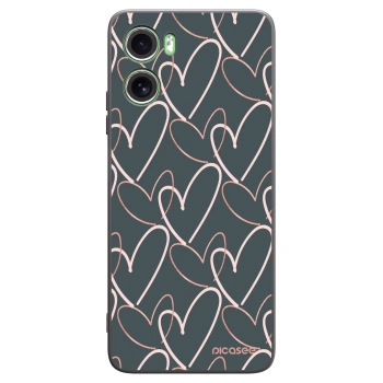 Picasee crna silikonska maskica za Motorola Moto G06 - Lots of love