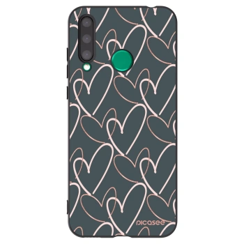 Picasee crna silikonska maskica za Honor 20 Lite - Lots of love