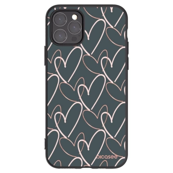 Picasee crna silikonska maskica za Apple iPhone 11 Pro - Lots of love