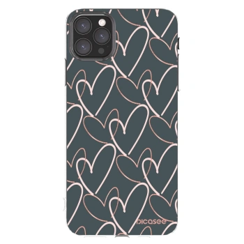 Picasee silikonska prozirna maskica za Apple iPhone 11 Pro Max - Lots of love