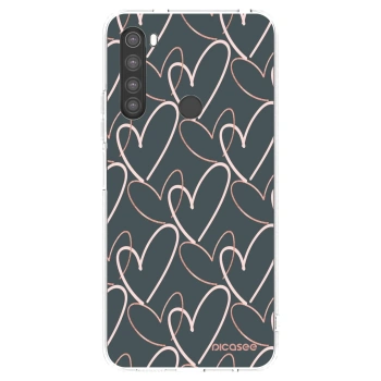 Picasee silikonska prozirna maskica za Xiaomi Redmi Note 8 - Lots of love