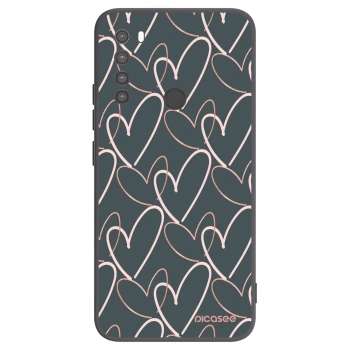 Picasee crna silikonska maskica za Xiaomi Redmi Note 8 - Lots of love