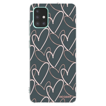 Picasee silikonska prozirna maskica za Samsung Galaxy A51 A515F - Lots of love