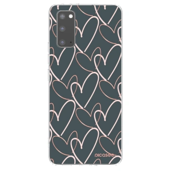 Picasee silikonska prozirna maskica za Samsung Galaxy S20 G980F - Lots of love