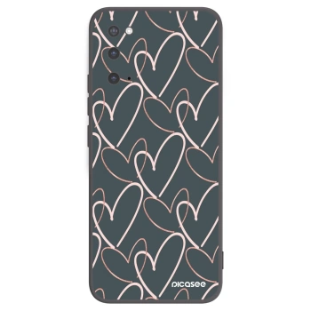 Picasee crna silikonska maskica za Samsung Galaxy S20 G980F - Lots of love