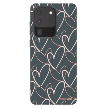 Picasee silikonska prozirna maskica za Samsung Galaxy S20 Ultra 5G G988F - Lots of love