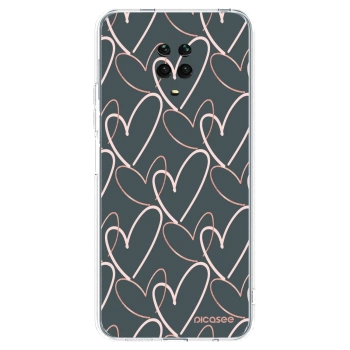Picasee silikonska prozirna maskica za Xiaomi Redmi Note 9 Pro - Lots of love