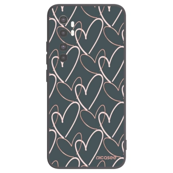 Picasee crna silikonska maskica za Xiaomi Mi Note 10 Lite - Lots of love