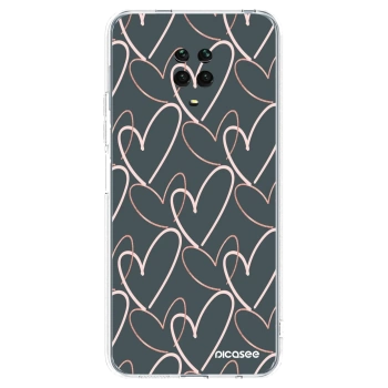 Picasee silikonska prozirna maskica za Xiaomi Redmi Note 9S - Lots of love