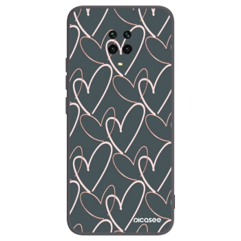 Picasee crna silikonska maskica za Xiaomi Redmi Note 9S - Lots of love