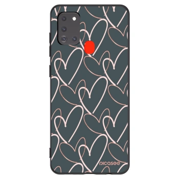 Picasee crna silikonska maskica za Samsung Galaxy A21s - Lots of love