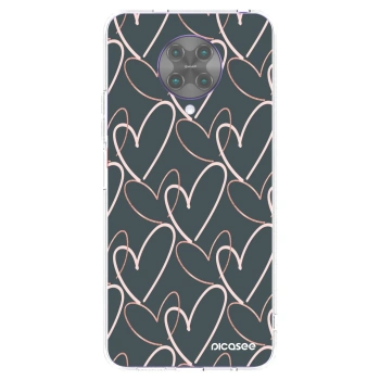 Picasee silikonska prozirna maskica za Xiaomi Poco F2 Pro - Lots of love