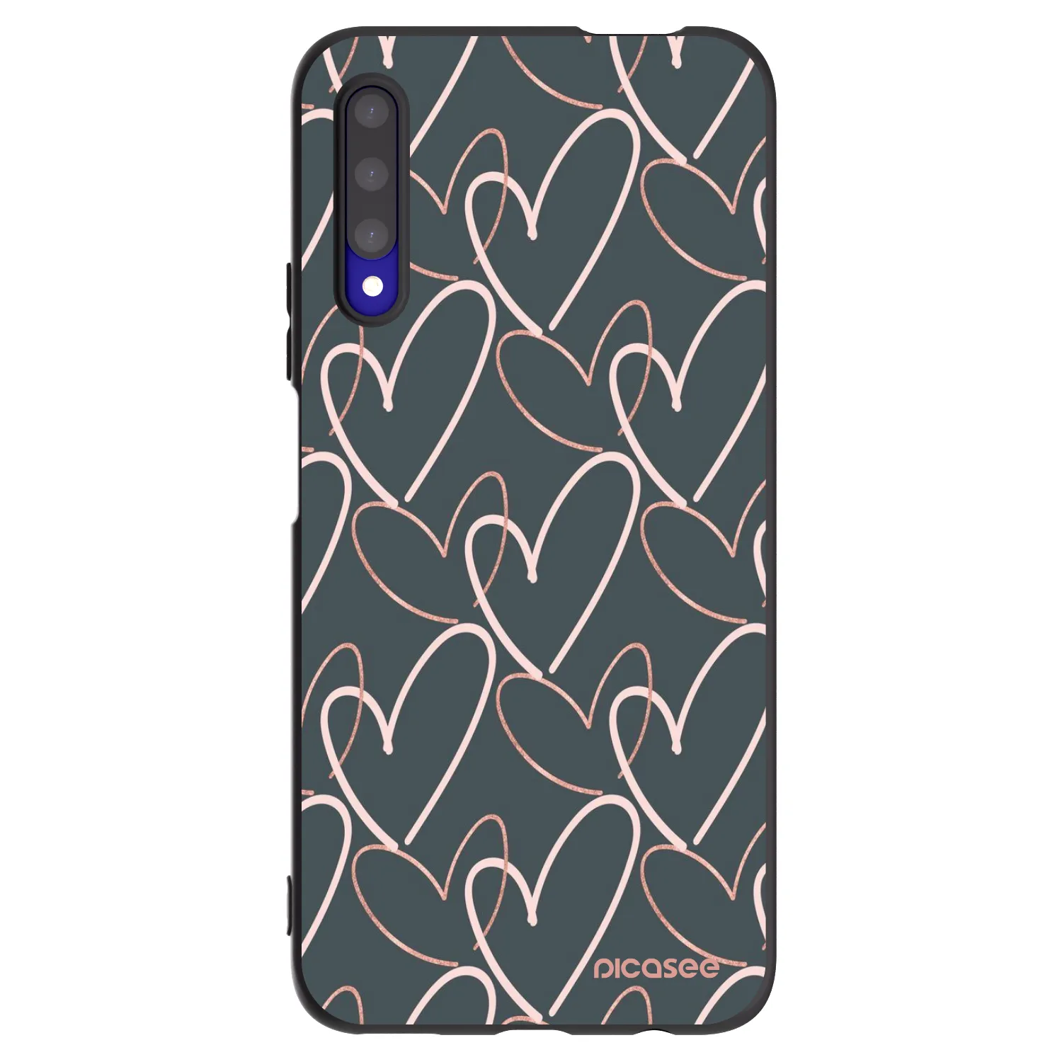 Picasee crna silikonska maskica za Honor 9X Pro - Lots of love