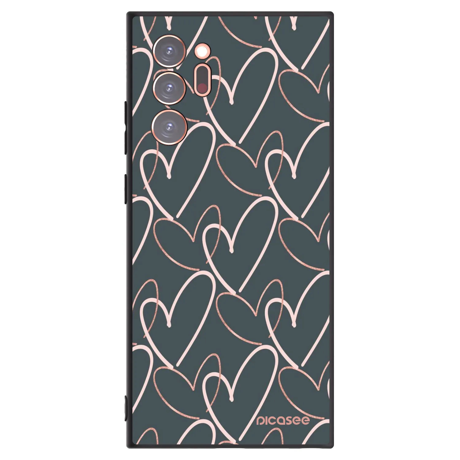 Picasee crna silikonska maskica za Samsung Galaxy Note 20 Ultra - Lots of love