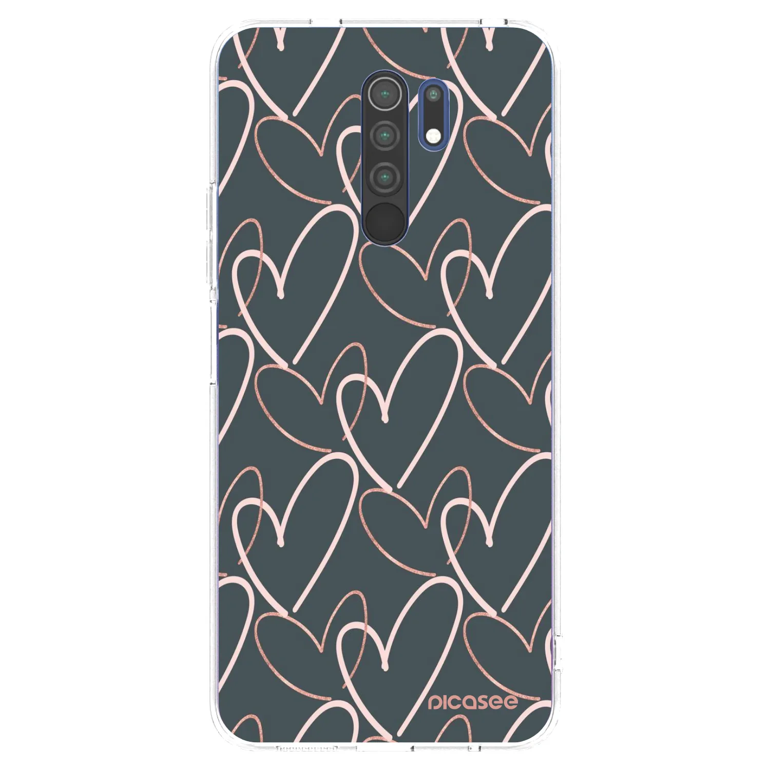 Picasee silikonska prozirna maskica za Xiaomi Redmi 9 - Lots of love