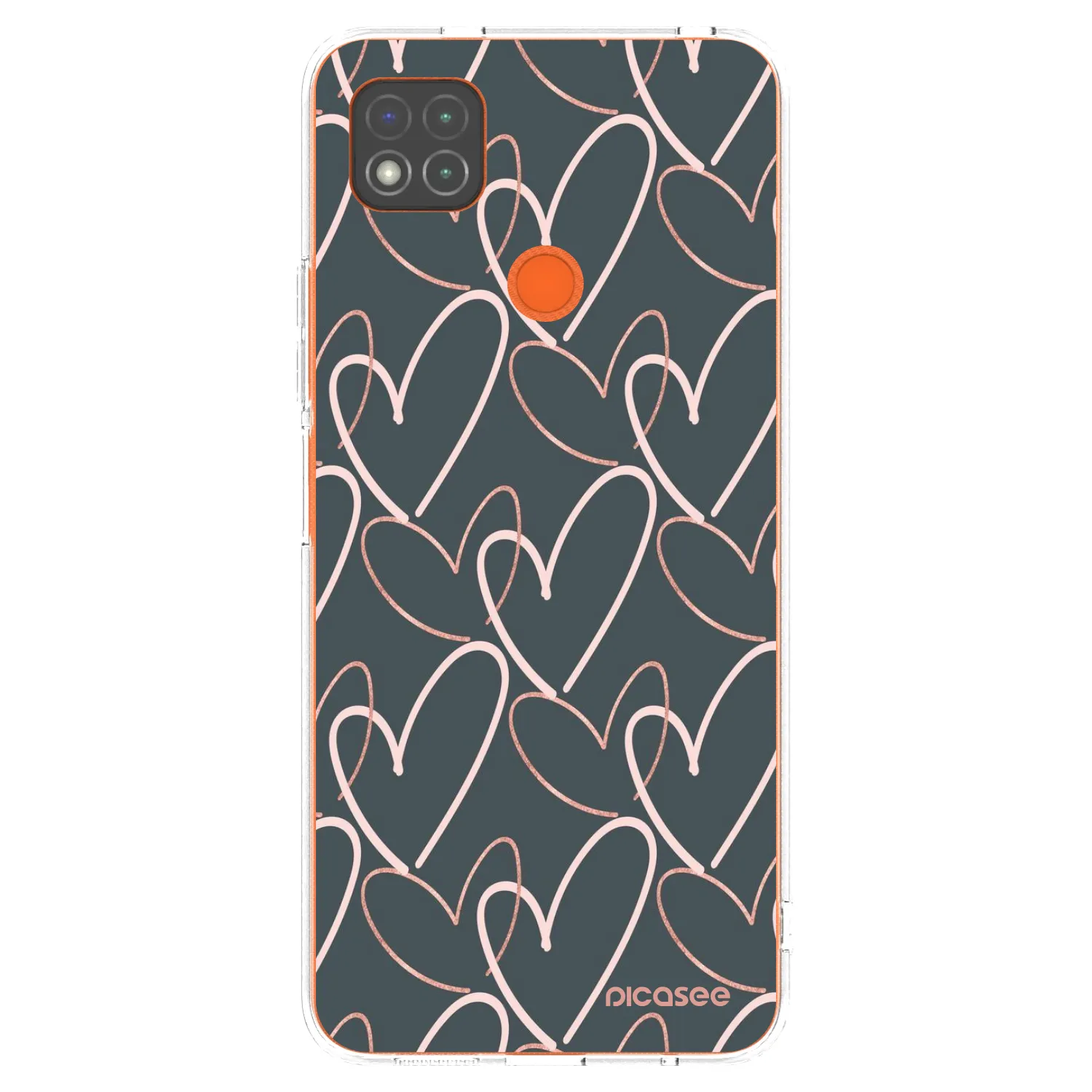 Picasee silikonska prozirna maskica za Xiaomi Redmi 9C - Lots of love