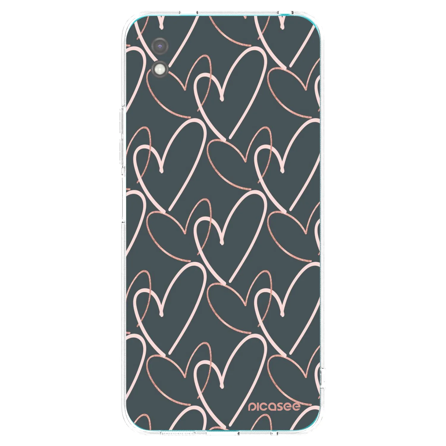 Picasee crna silikonska maskica za Xiaomi Redmi 9A - Lots of love