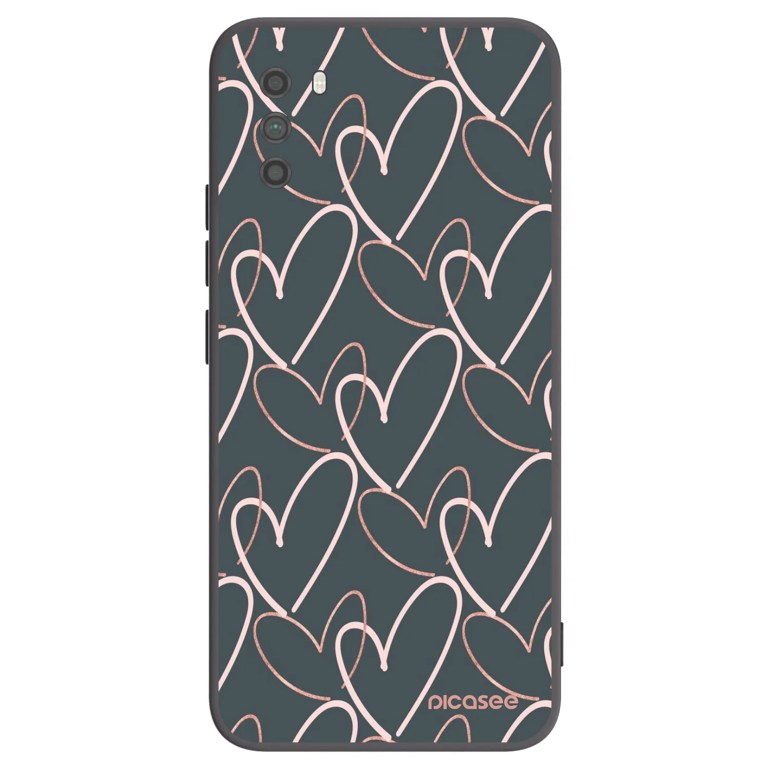 Picasee crna silikonska maskica za Xiaomi Poco M3 - Lots of love