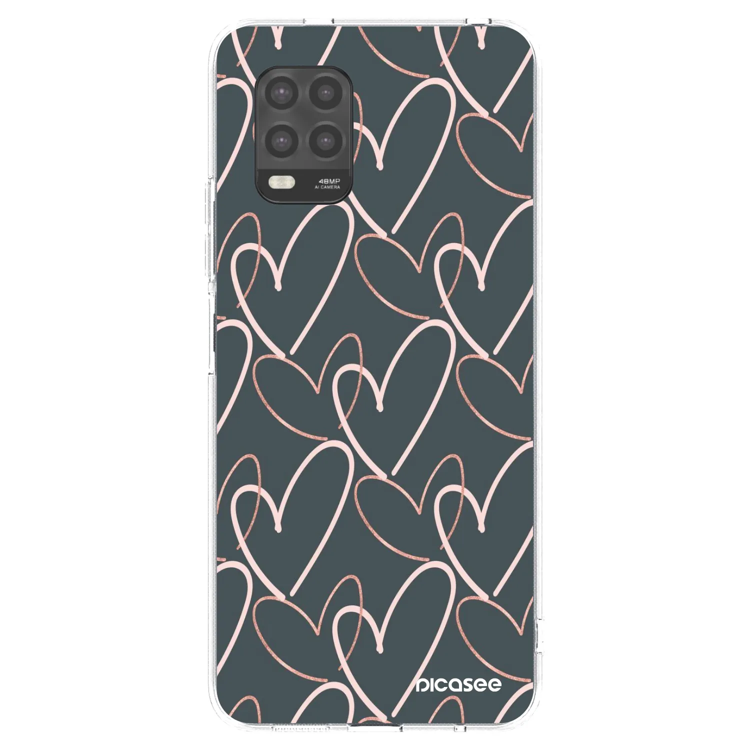 Picasee silikonska prozirna maskica za Xiaomi Mi 10 Lite - Lots of love