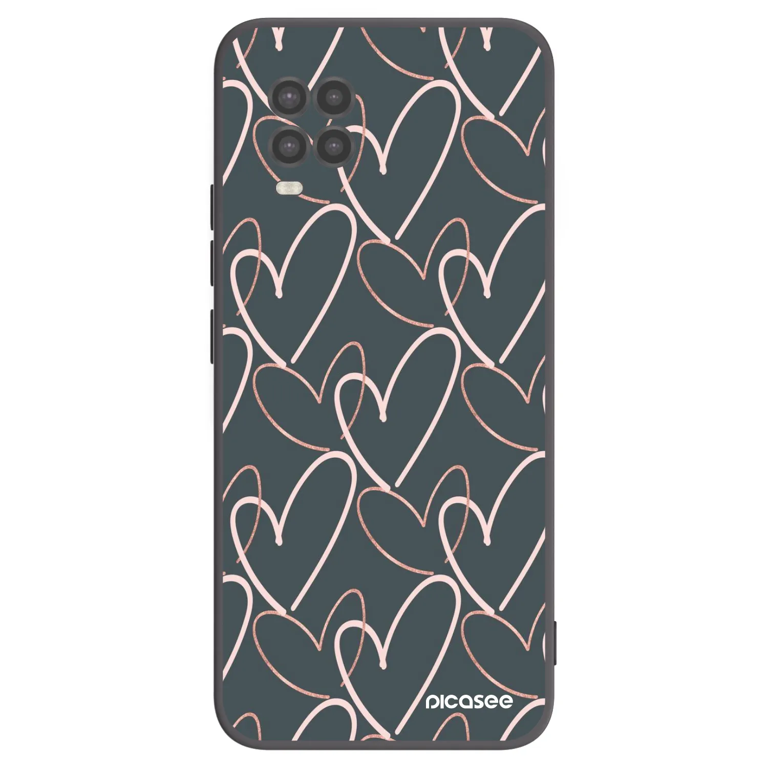 Picasee crna silikonska maskica za Xiaomi Mi 10 Lite - Lots of love
