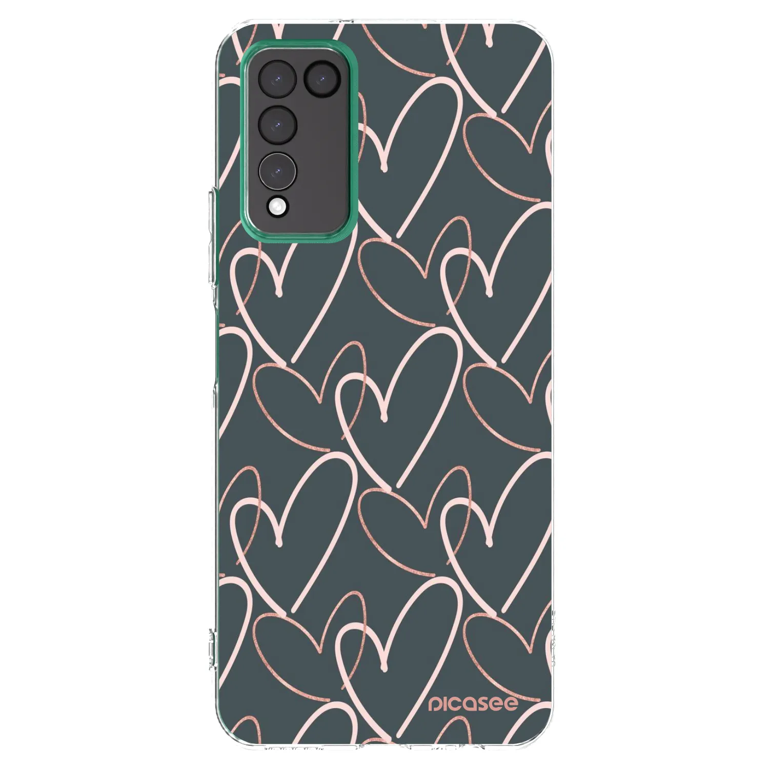 Picasee silikonska prozirna maskica za Honor 10X Lite - Lots of love