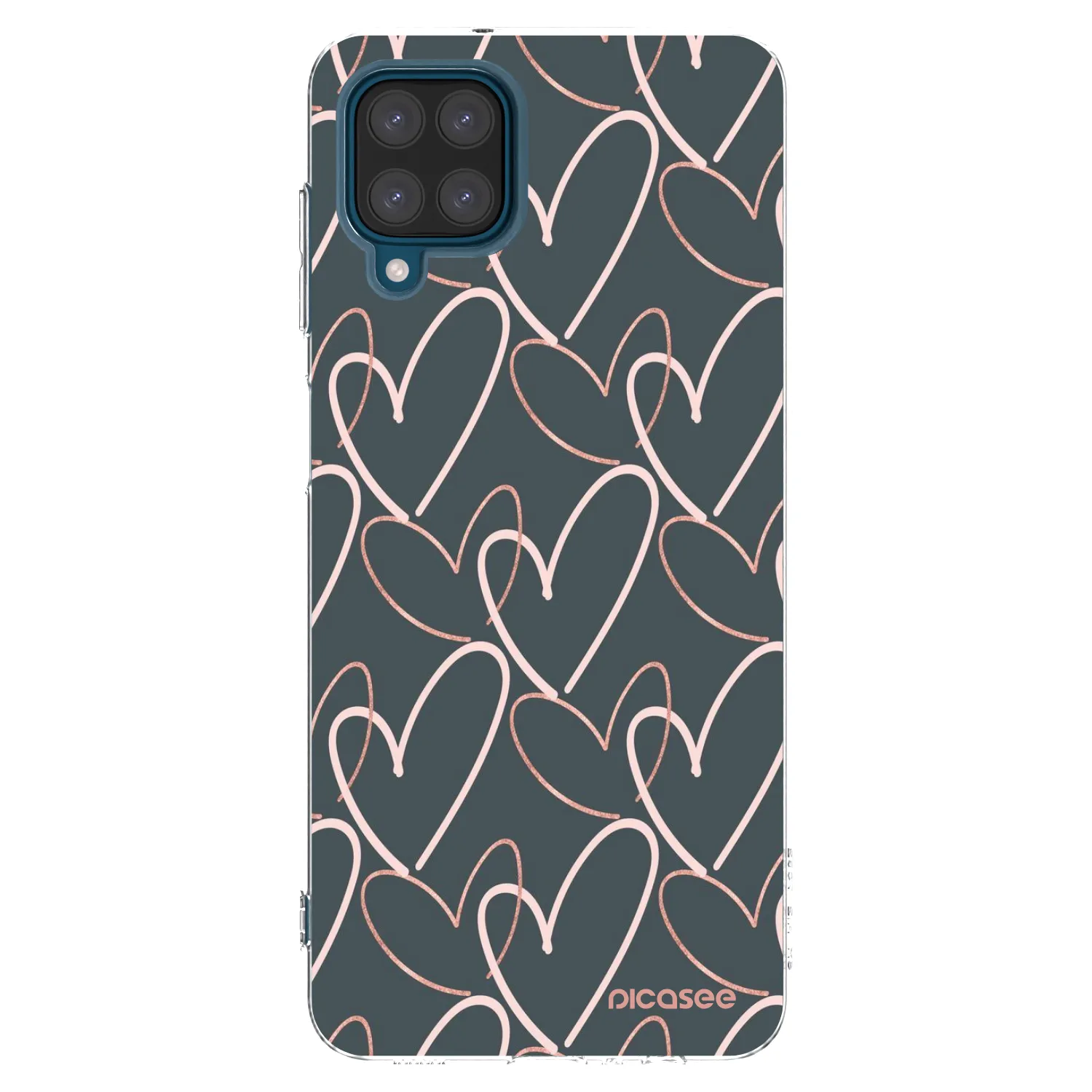 Picasee silikonska prozirna maskica za Samsung Galaxy A12 A125F - Lots of love