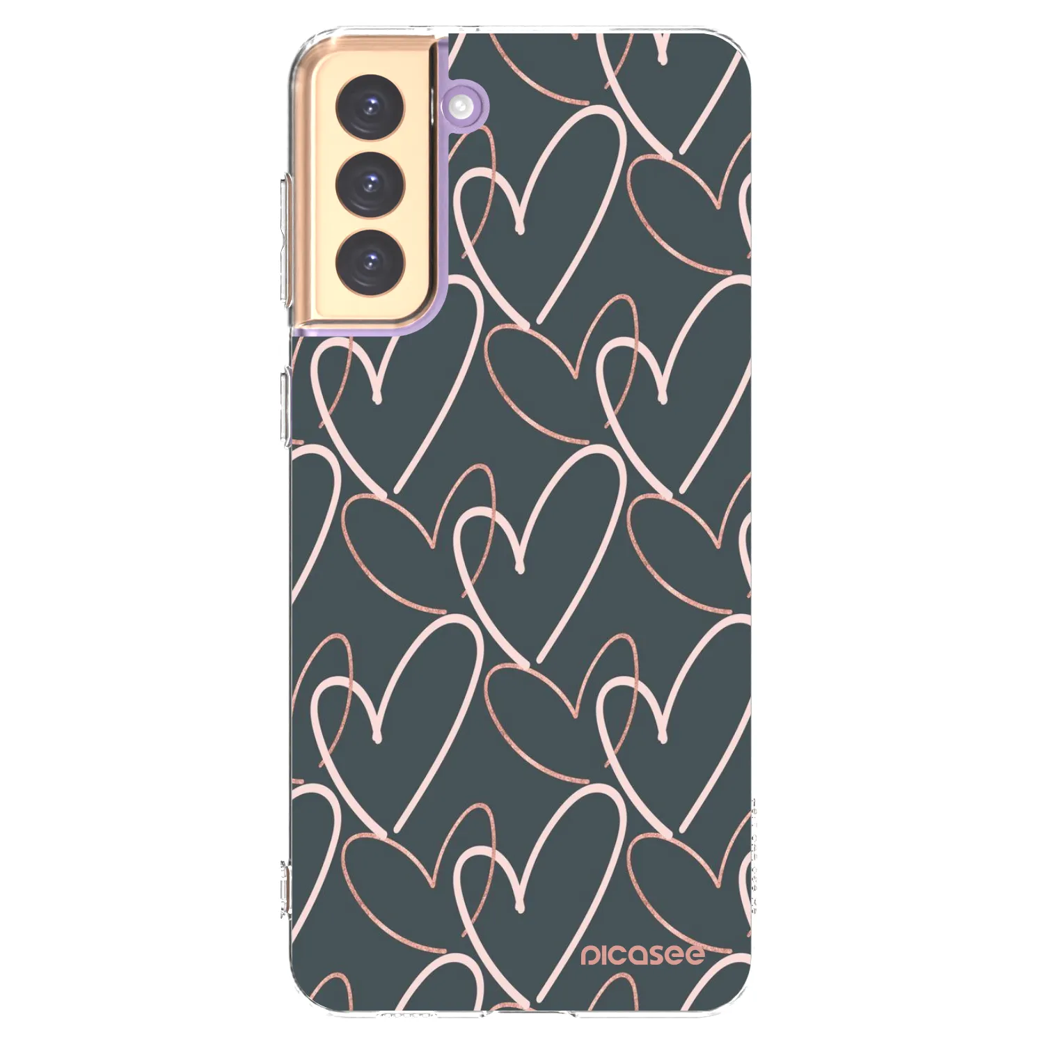 Picasee silikonska prozirna maskica za Samsung Galaxy S21+ 5G G996F - Lots of love