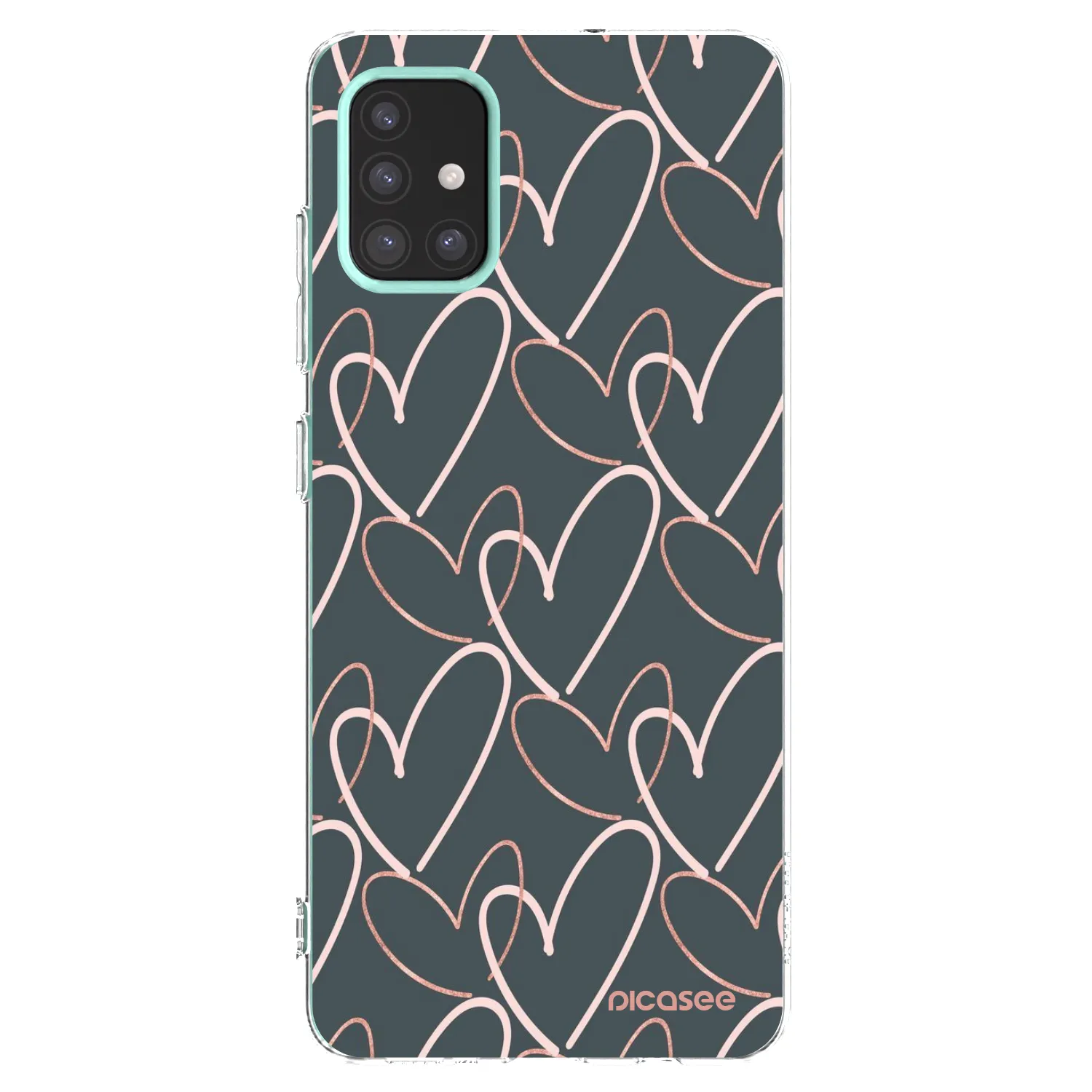 Picasee silikonska prozirna maskica za Samsung Galaxy M31s - Lots of love