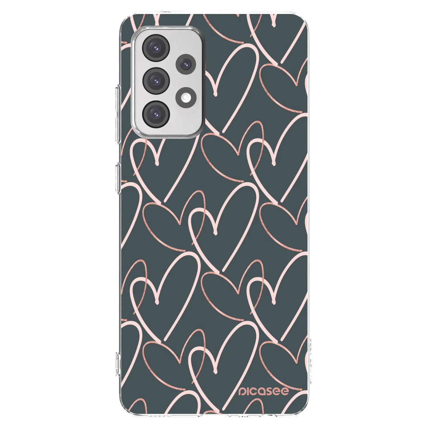 Picasee silikonska prozirna maskica za Samsung Galaxy A52 5G A525F - Lots of love